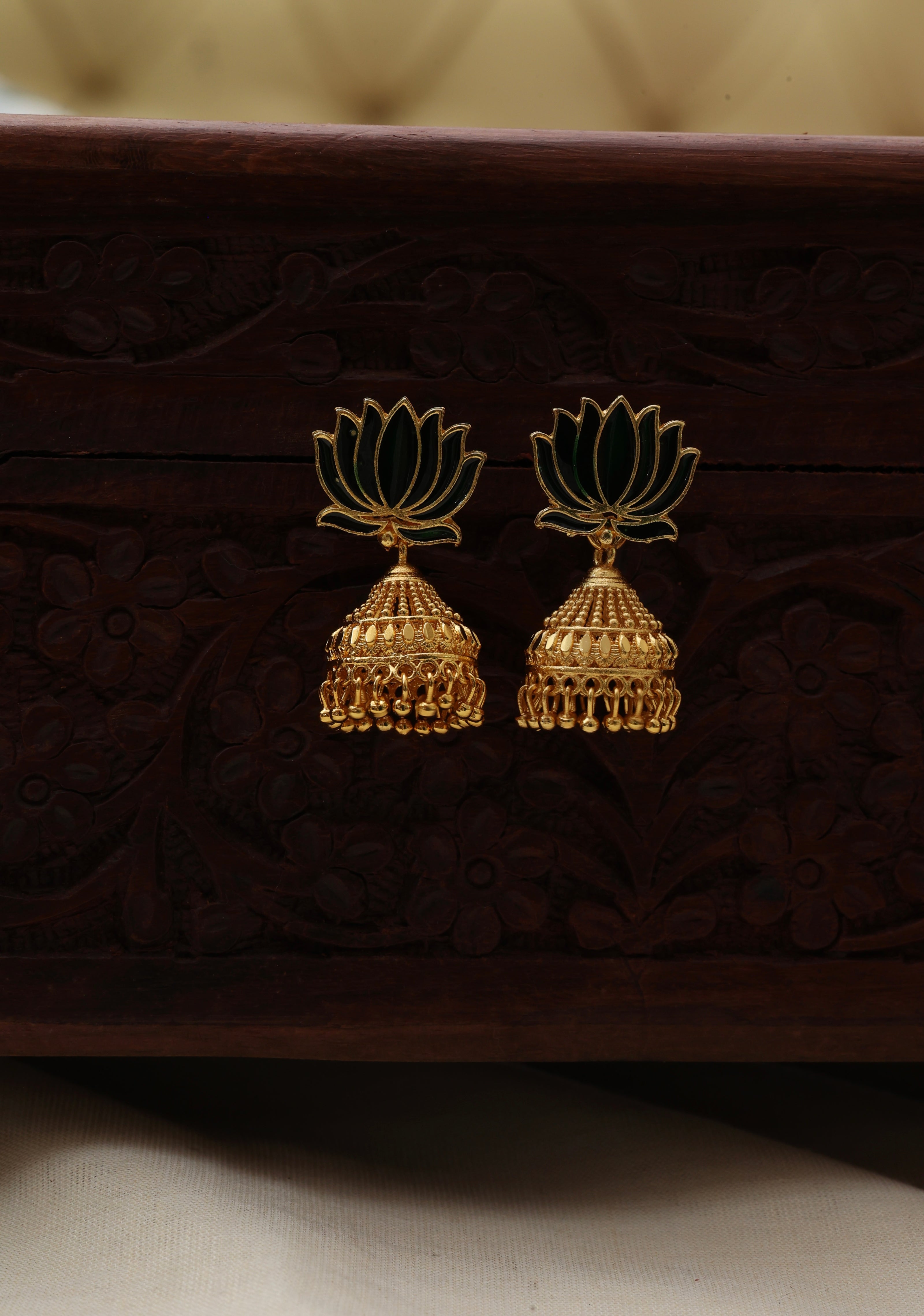 Lotus jhumka