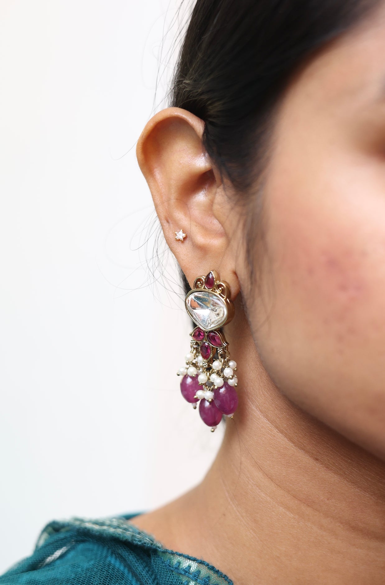 Opulent Petal Chandeliers Earrings