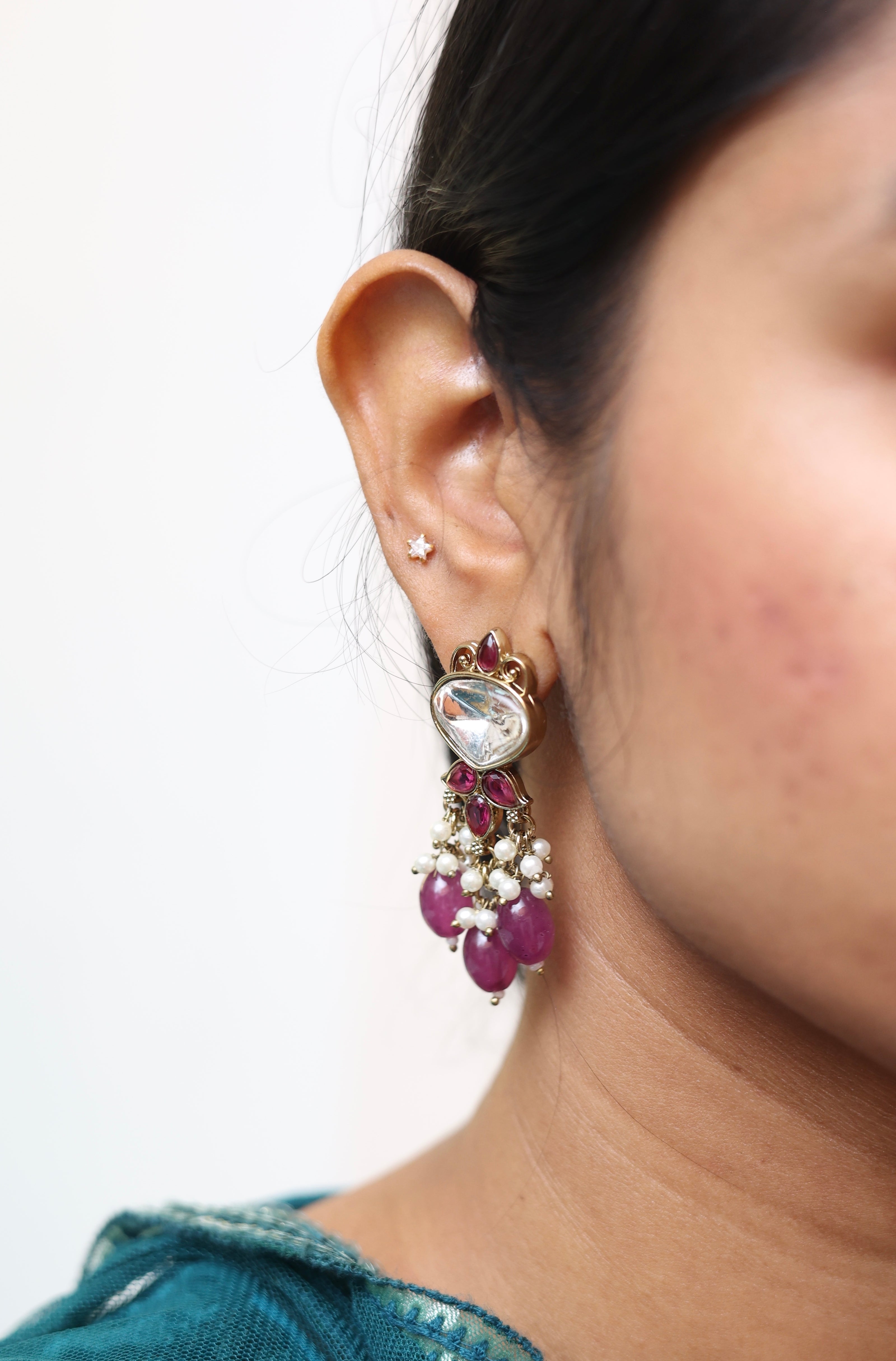 Opulent Petal Chandeliers Earrings