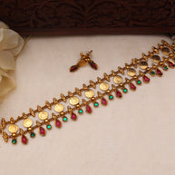 Lakshmi coin choker Multicolour-JS 0121
