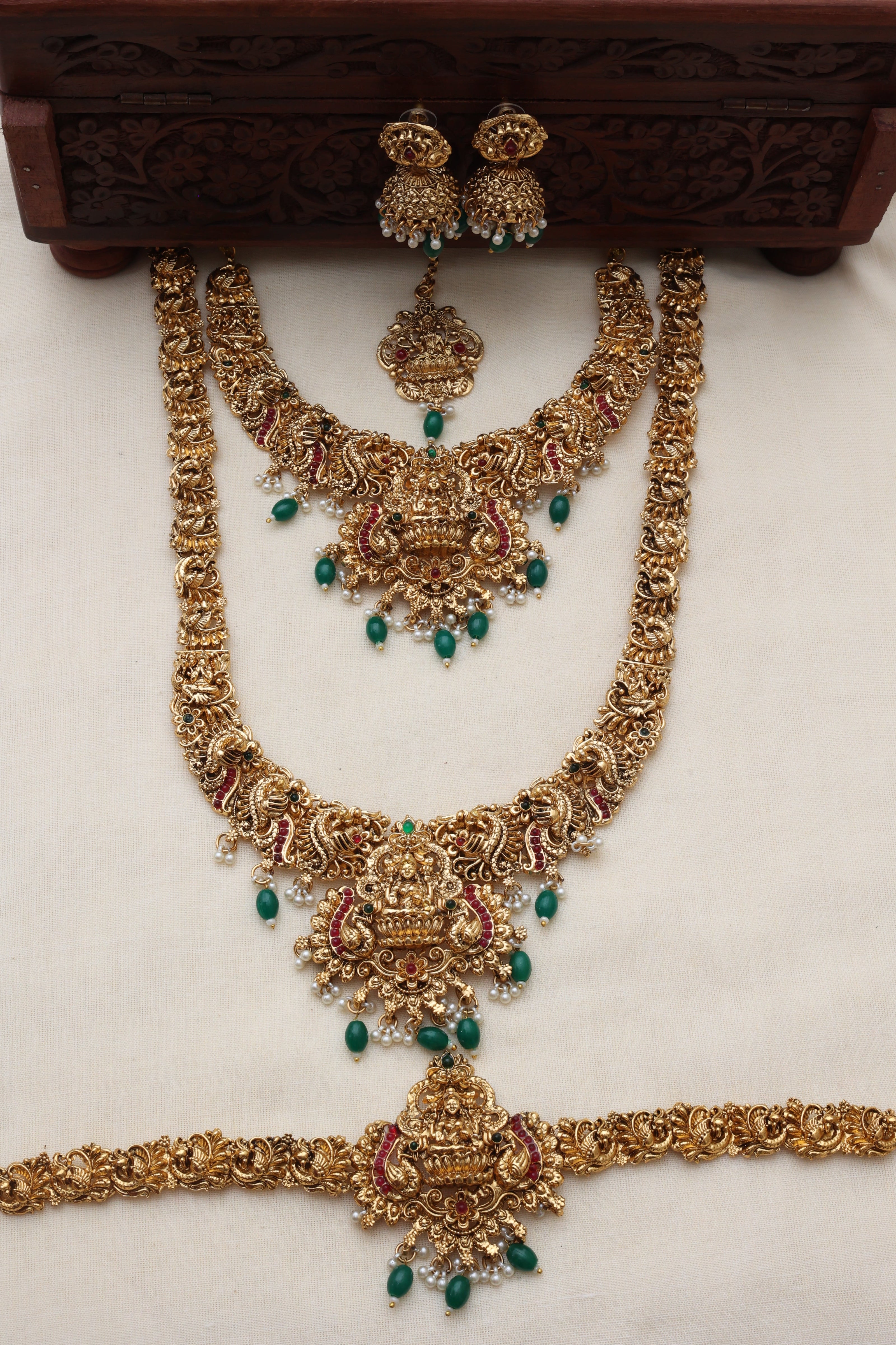 Anushka Emerald bridalset-(BS-022)