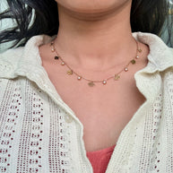 Evil eye multipendant chain