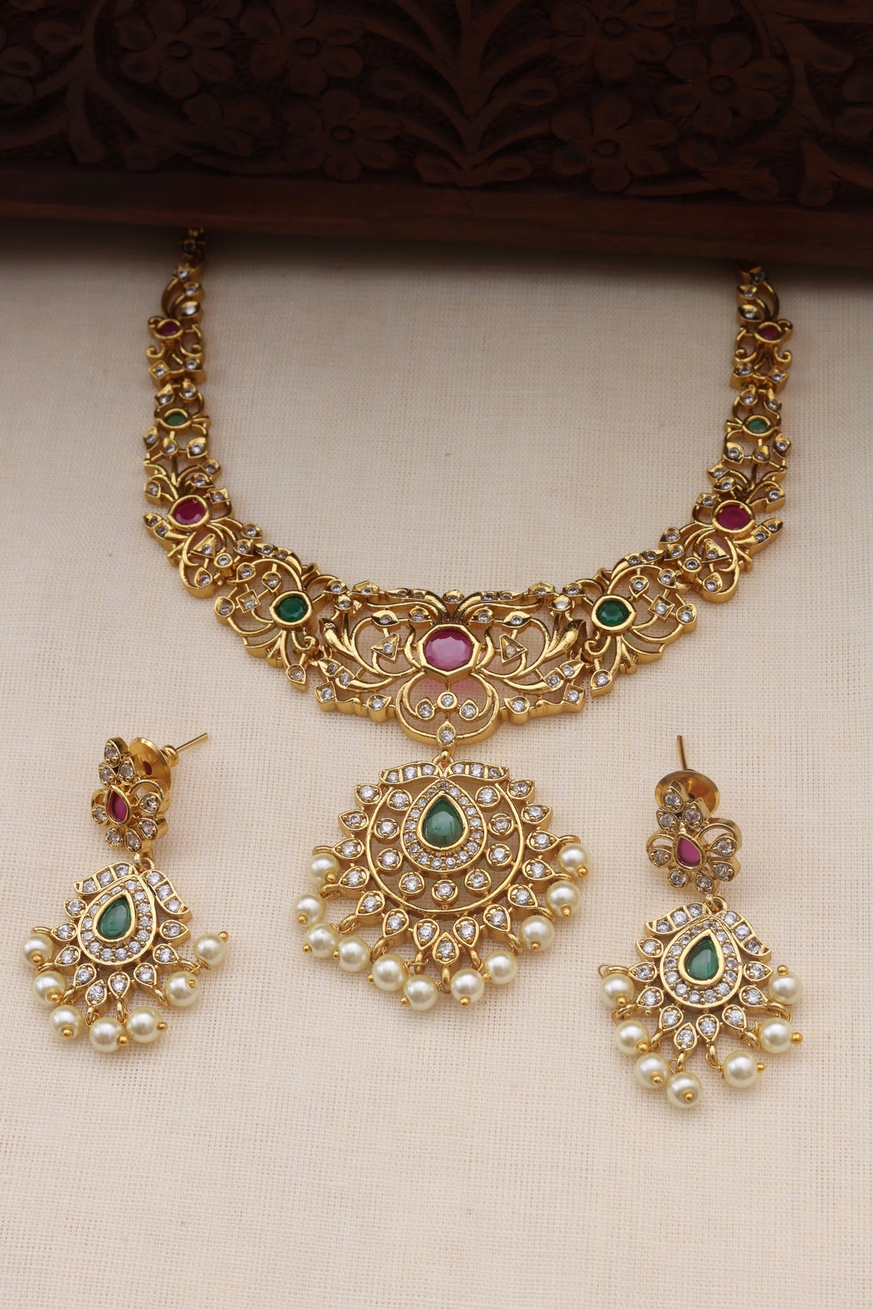 Sneha AD necklace set -JS 0136