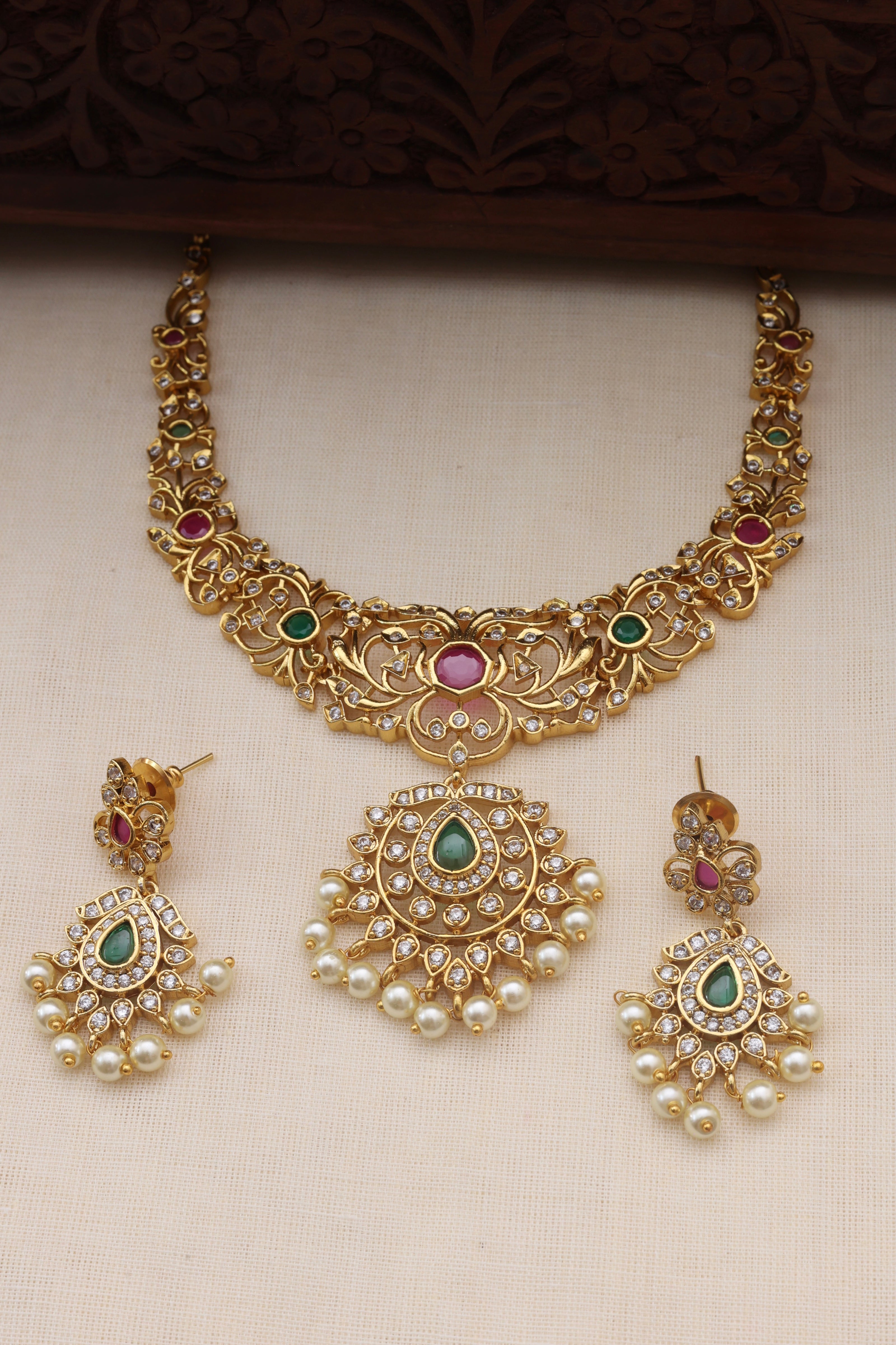 Sneha AD necklace set -JS 0136