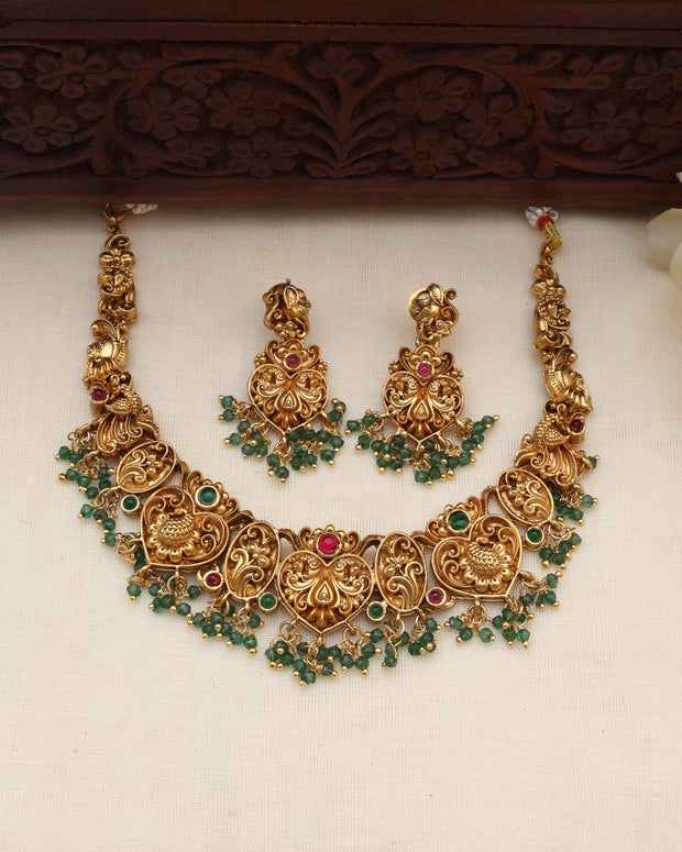 Mugal necklace set-(JS 0262)