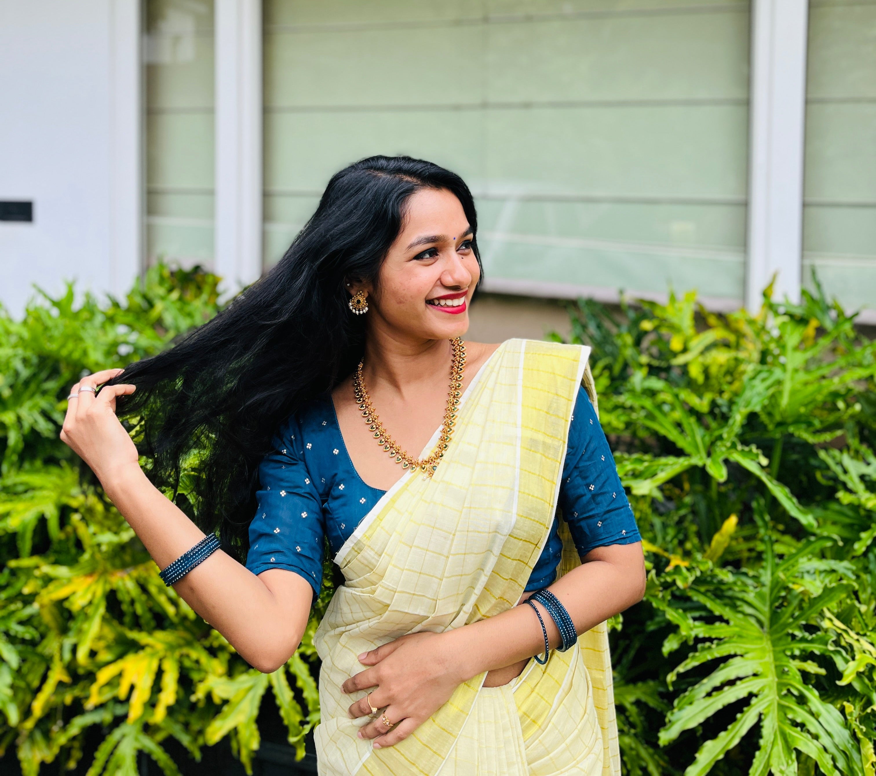 Traditional palakka necklace set