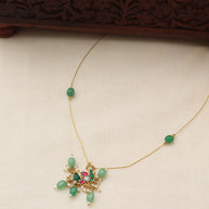 Invisible peacock necklace - (NS 023)