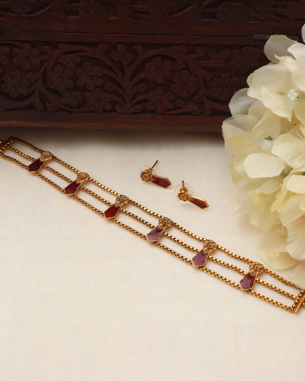 3 layer palakka choker