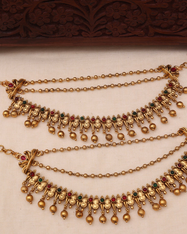 Kashvi Earchain Golden-014