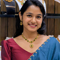 Jyothika necklace set(short)-JS 0208