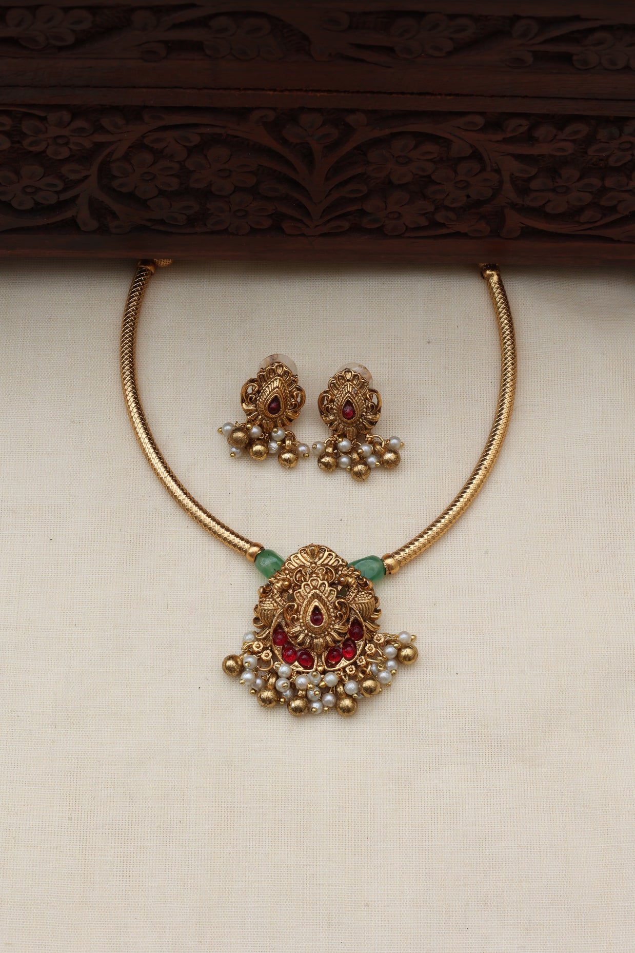 Rashmika hasli necklace set-(JS 0256)