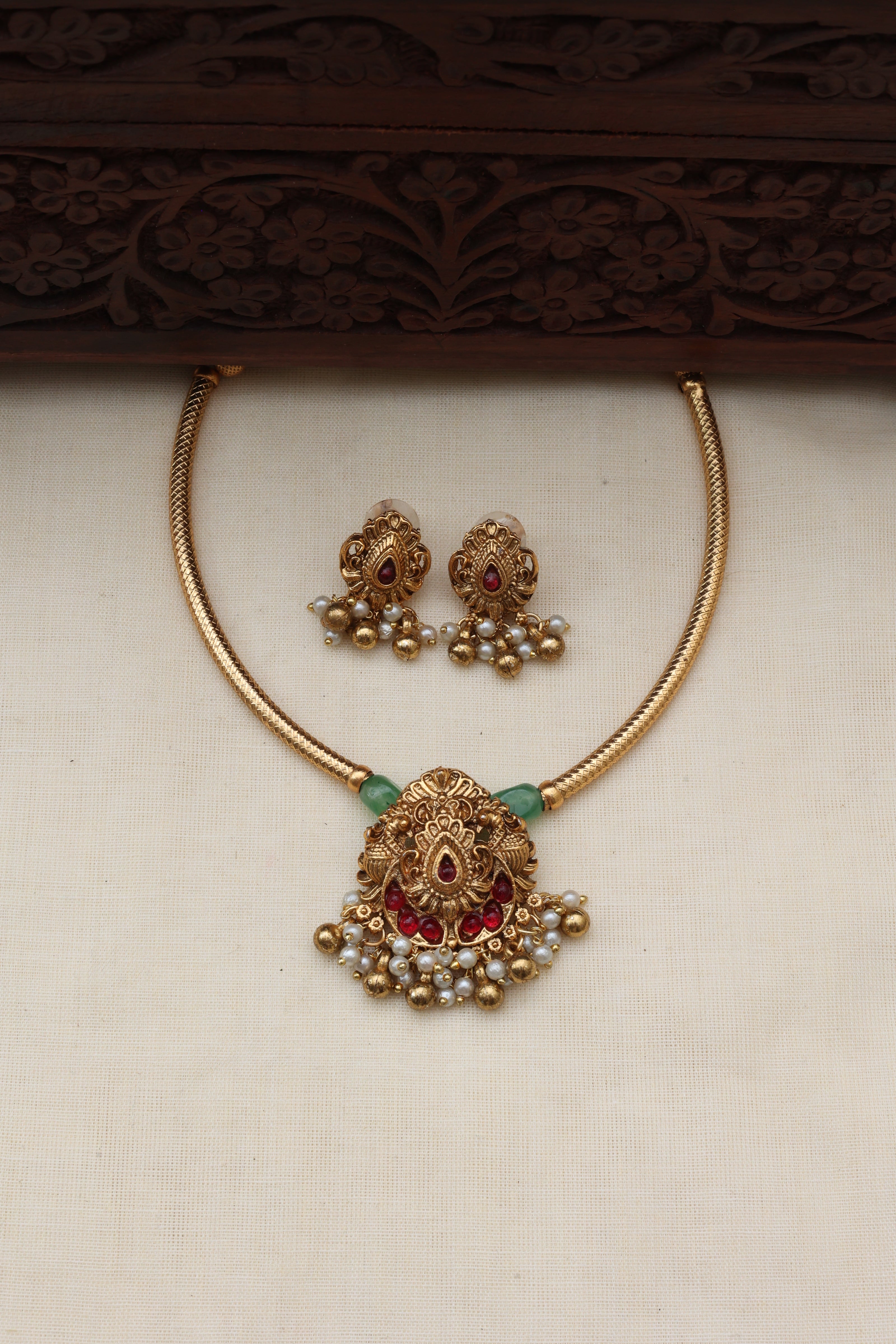 Rashmika hasli necklace set-(JS 0256)