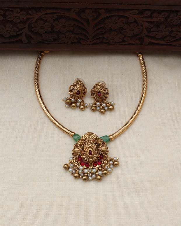 Rashmika hasli necklace set-(JS 0256)