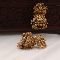 Nayanthara heavy golden jhumkas - (ER 163)