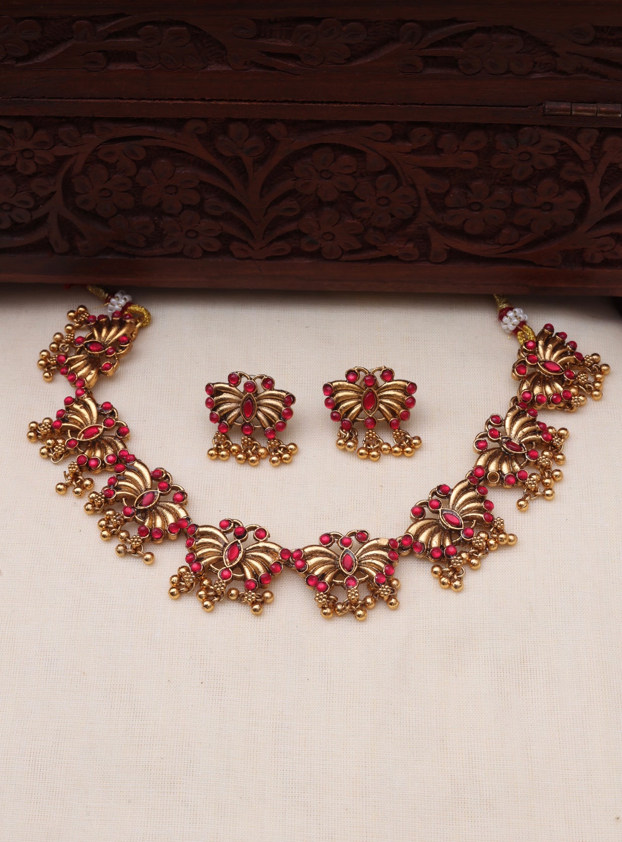 Butterfly necklace set-JS 0117