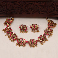Butterfly necklace set-JS 0117