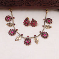 Multi pendant necklace set