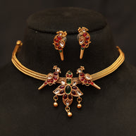 Antique Peacock choker set