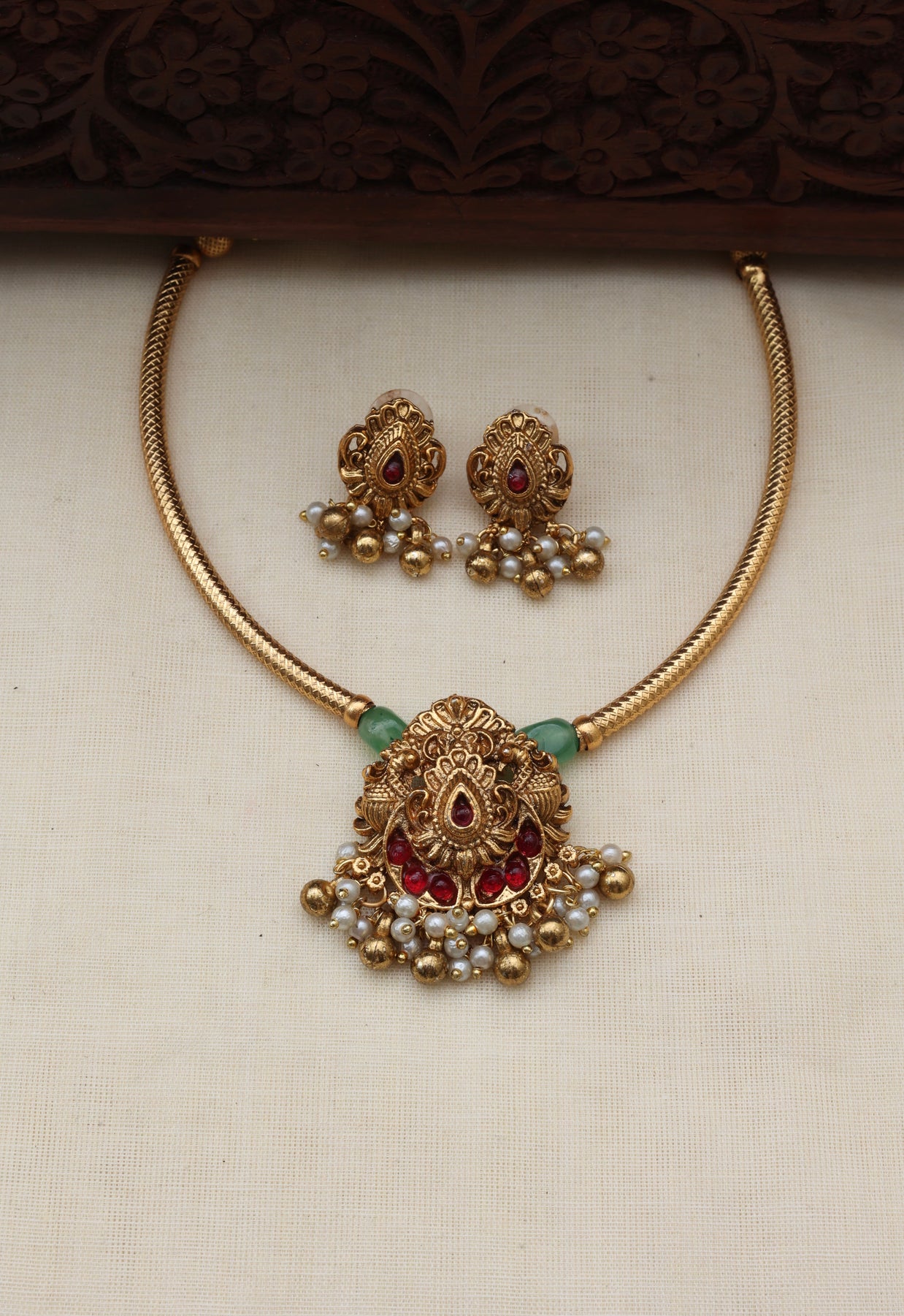Rashmika hasli necklace set-(JS 0256)