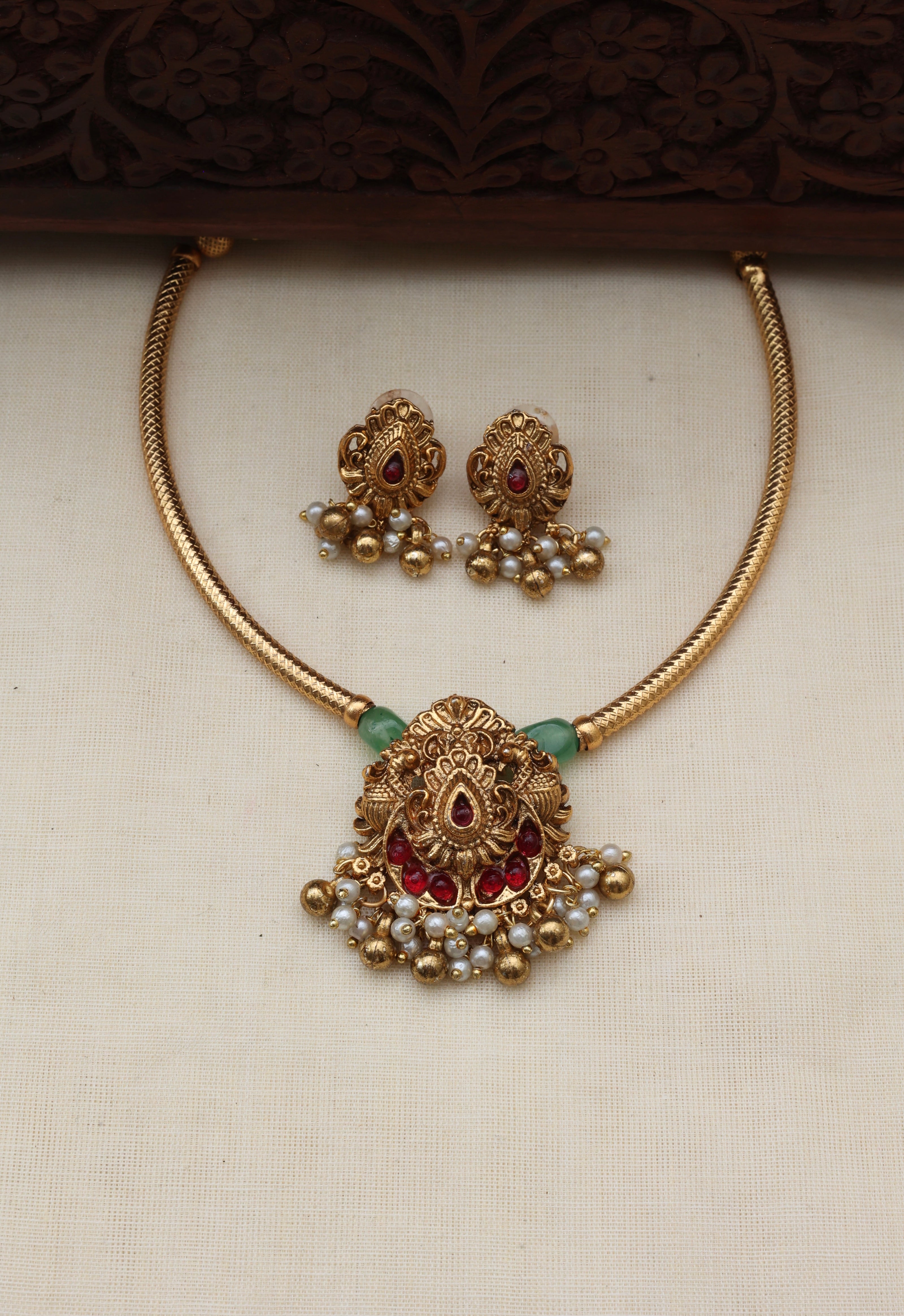 Rashmika hasli necklace set-(JS 0256)