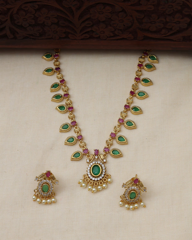 Palakka necklace set - (JS 0235)
