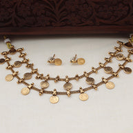 2 layer coin choker set