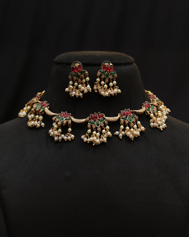 Lotus Grace necklace set