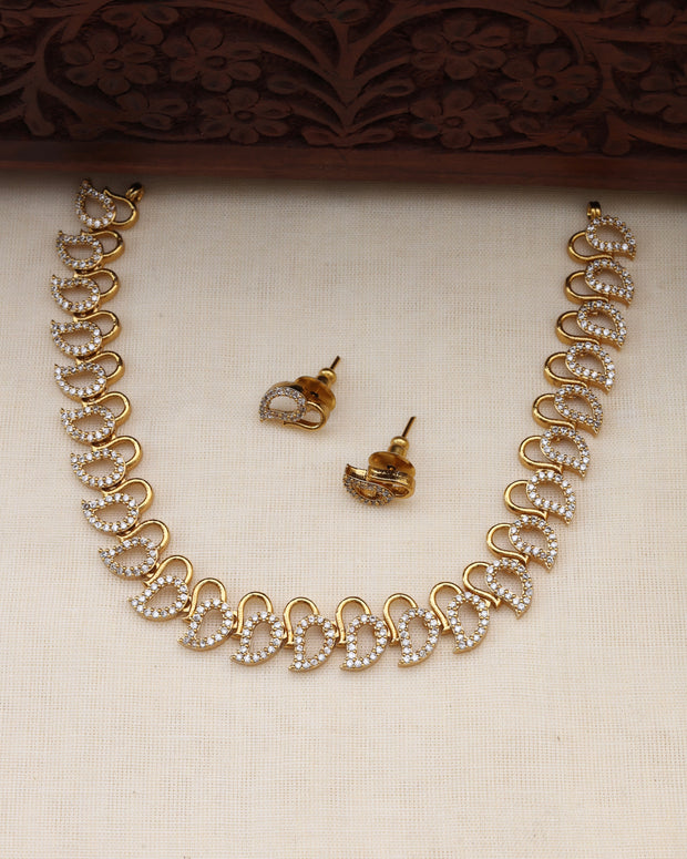 Elena AD necklace set-(JS 0274)
