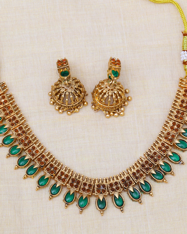 Green Nagapadam Necklace set