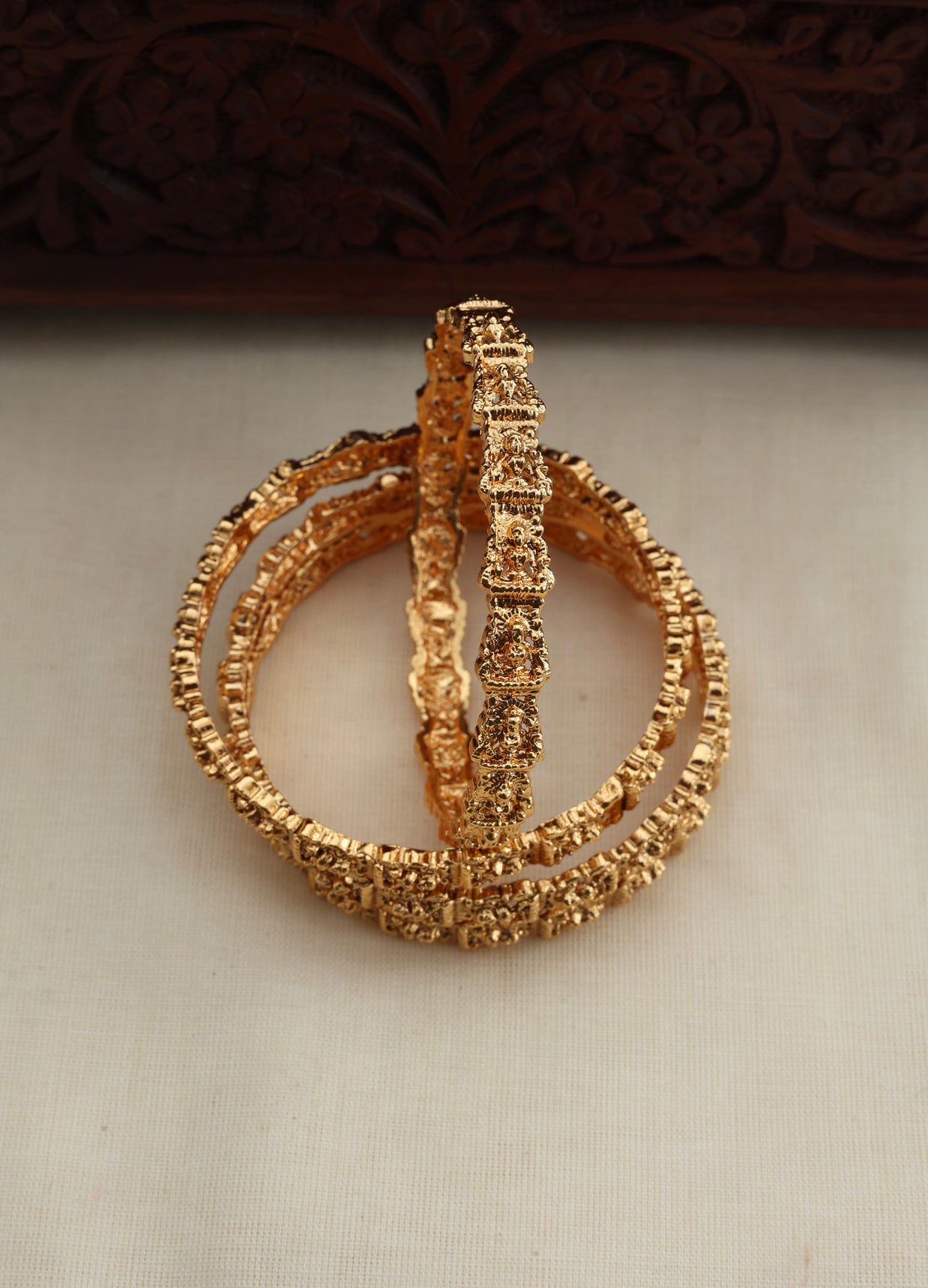 Golden bangles - (013)