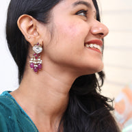 Opulent Petal Chandeliers Earrings