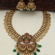 Mayura coin necklace set