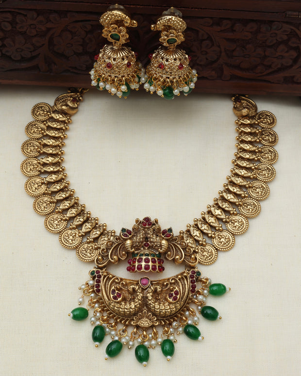 Mayura coin necklace set