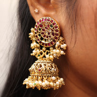 Kemp Peacock Heavy Jhumkas