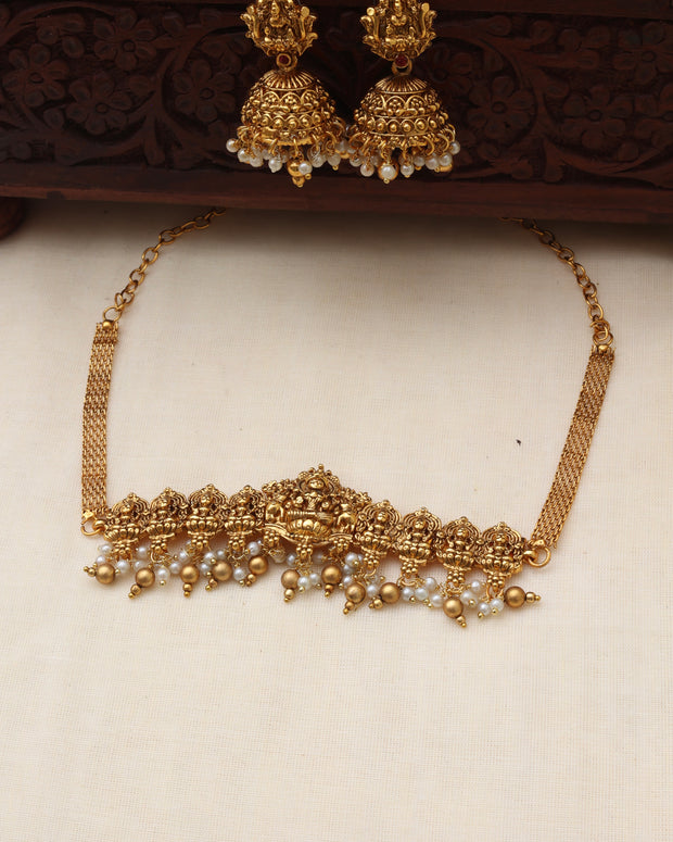 Divine Lakshmi Temple choker set