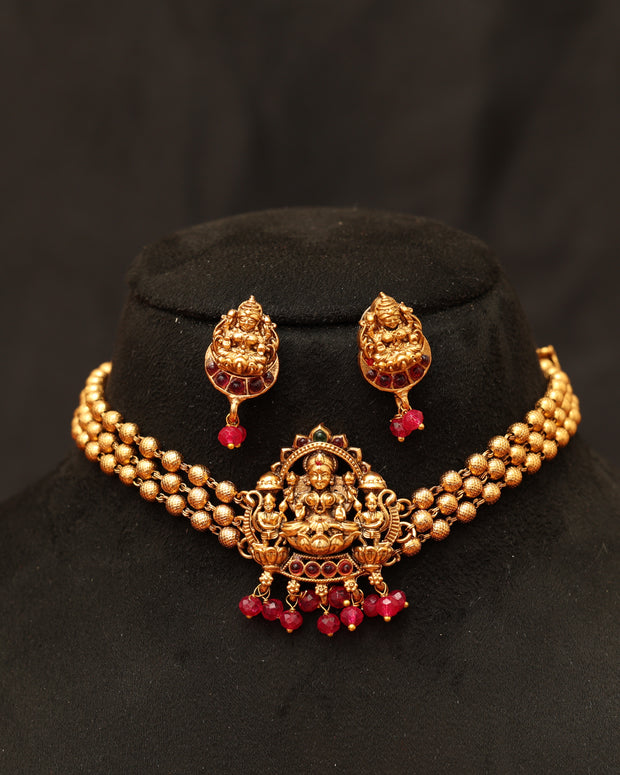 Temple Lakshmi choker set
