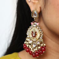 Taj Kamala Polki Earrings