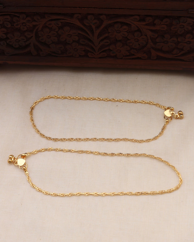 Golden Chain Anklet