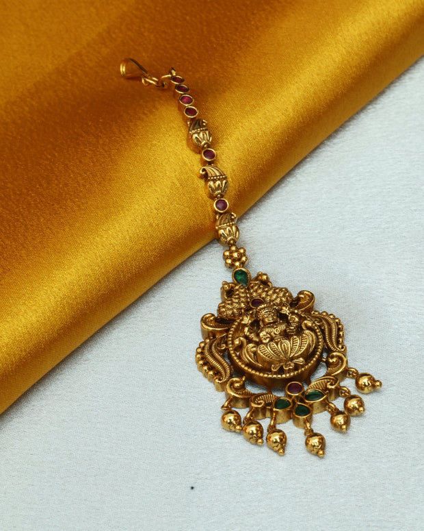 Antique Lakshmi Maang Tikka
