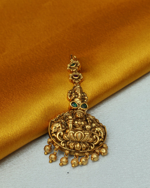 Divine Lakshmi And Ganapathy Maangtikka