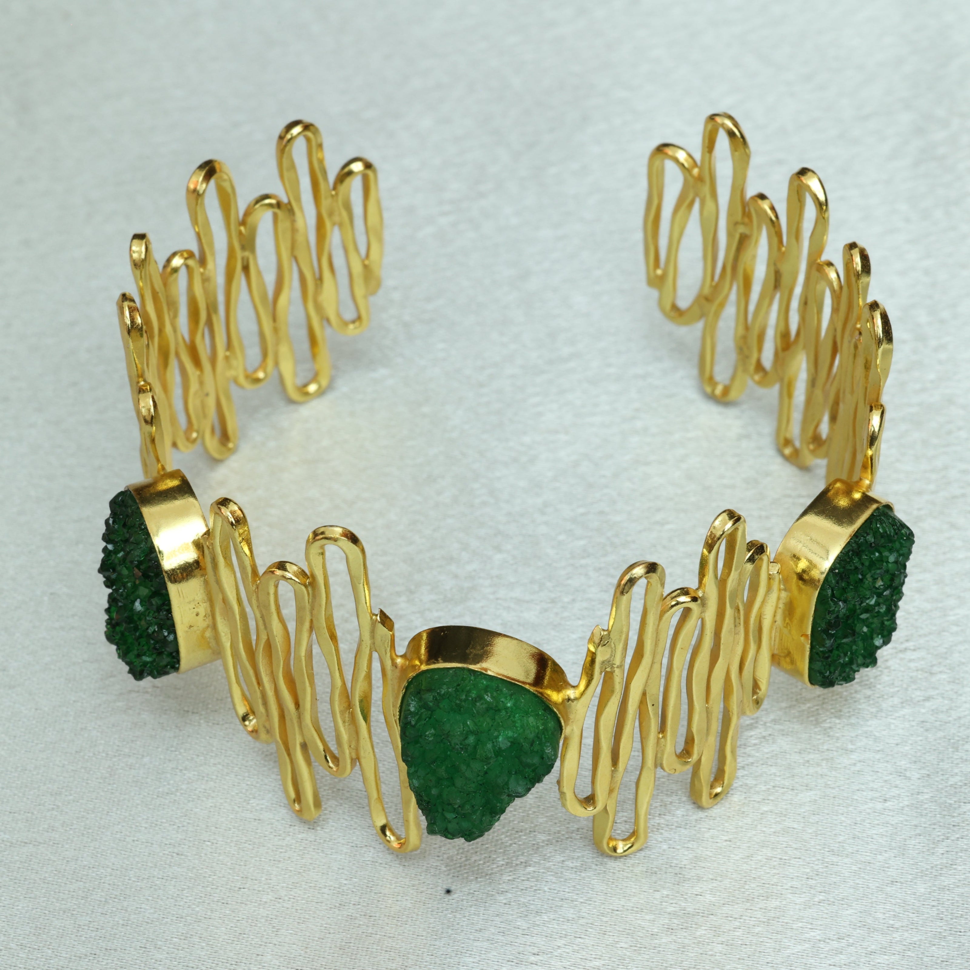 Waves Handcuff 18K Gold Plated