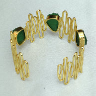 Waves Handcuff 18K Gold Plated