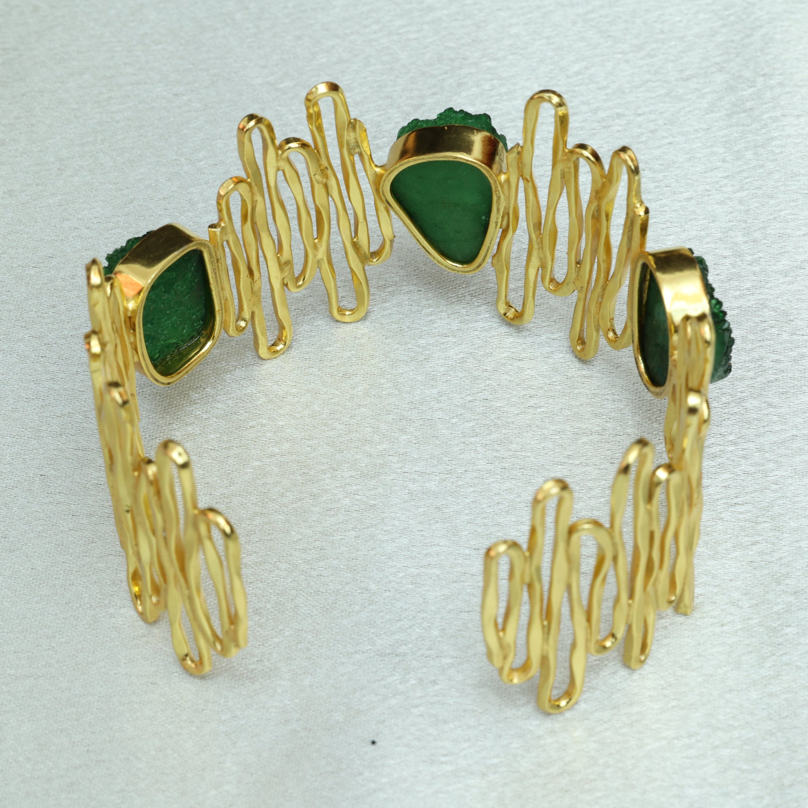 Waves Handcuff 18K Gold Plated