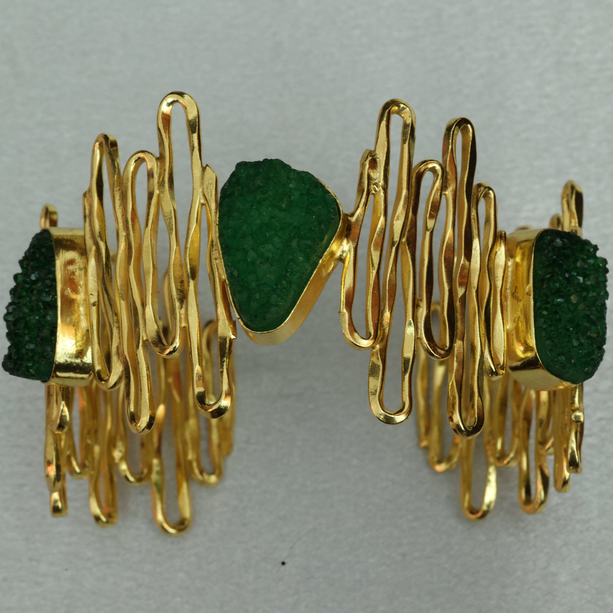 Waves Handcuff 18K Gold Plated