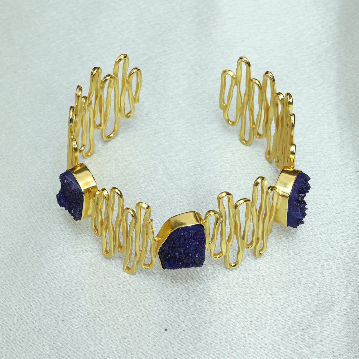 Waves Handcuff 18K Gold Plated