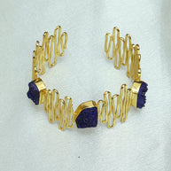 Waves Handcuff 18K Gold Plated