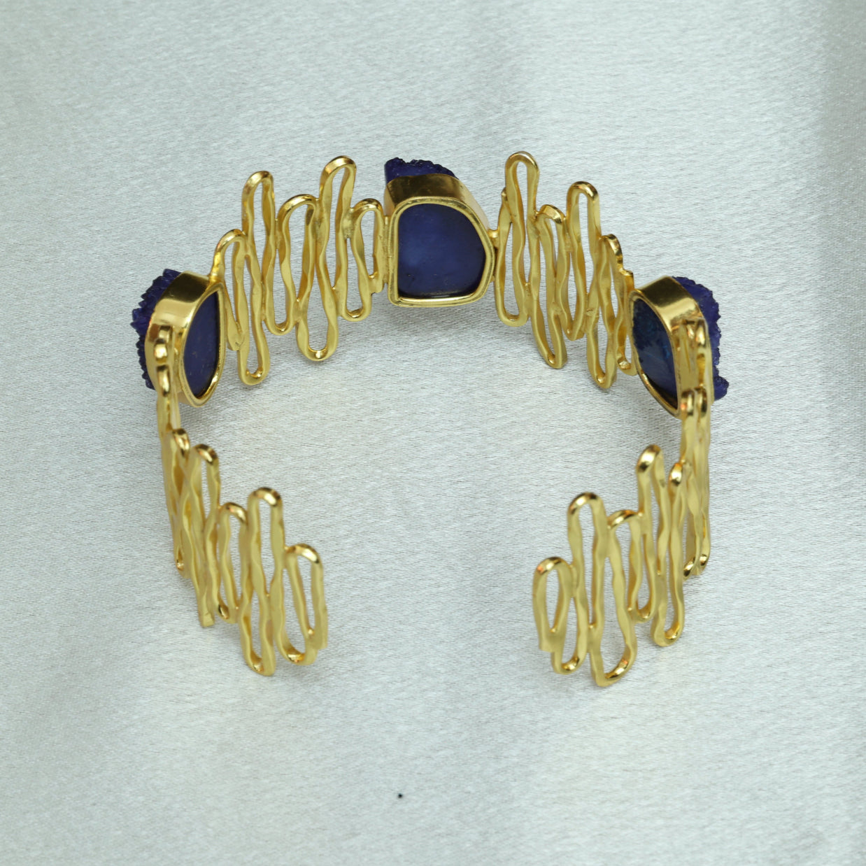 Waves Handcuff 18K Gold Plated