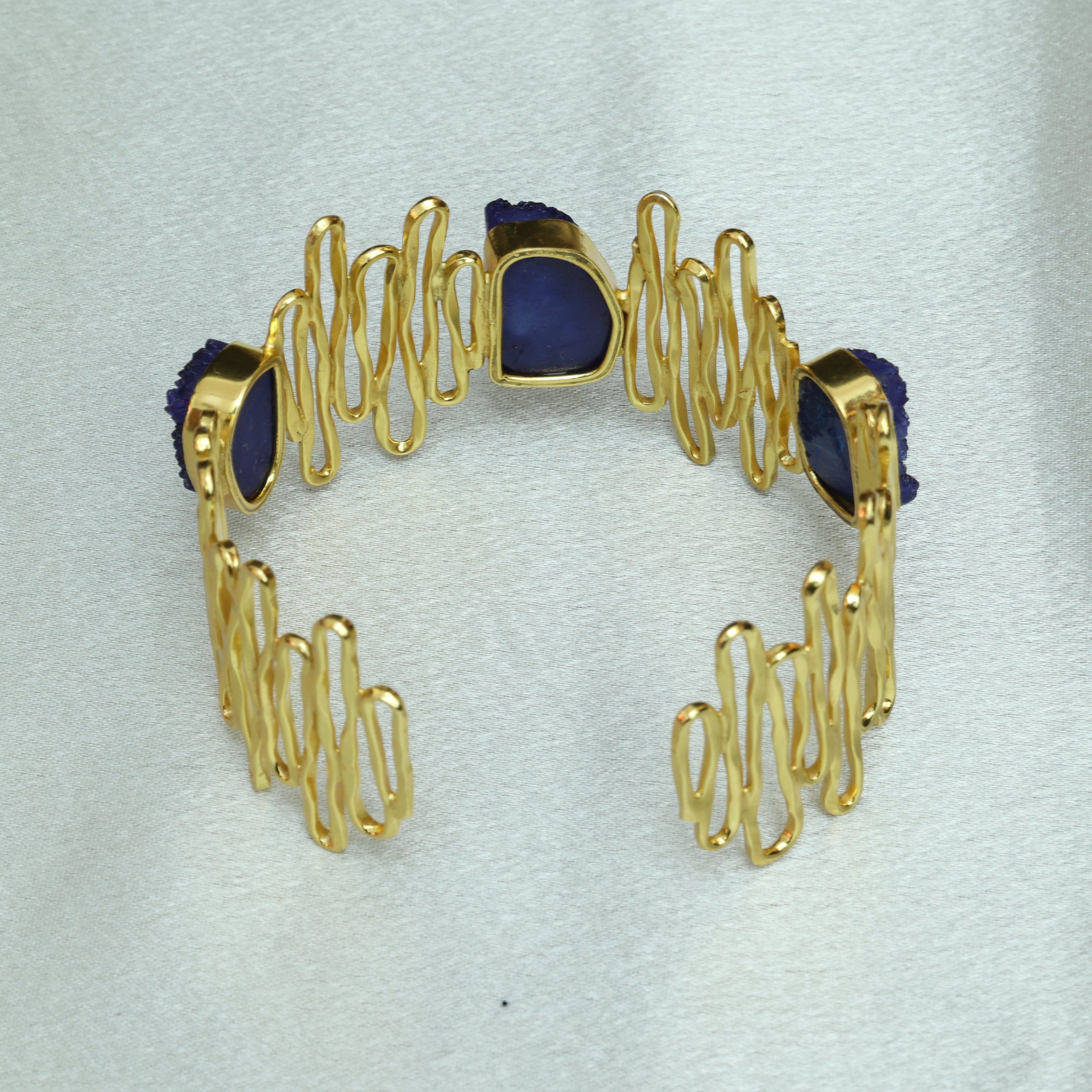 Waves Handcuff 18K Gold Plated