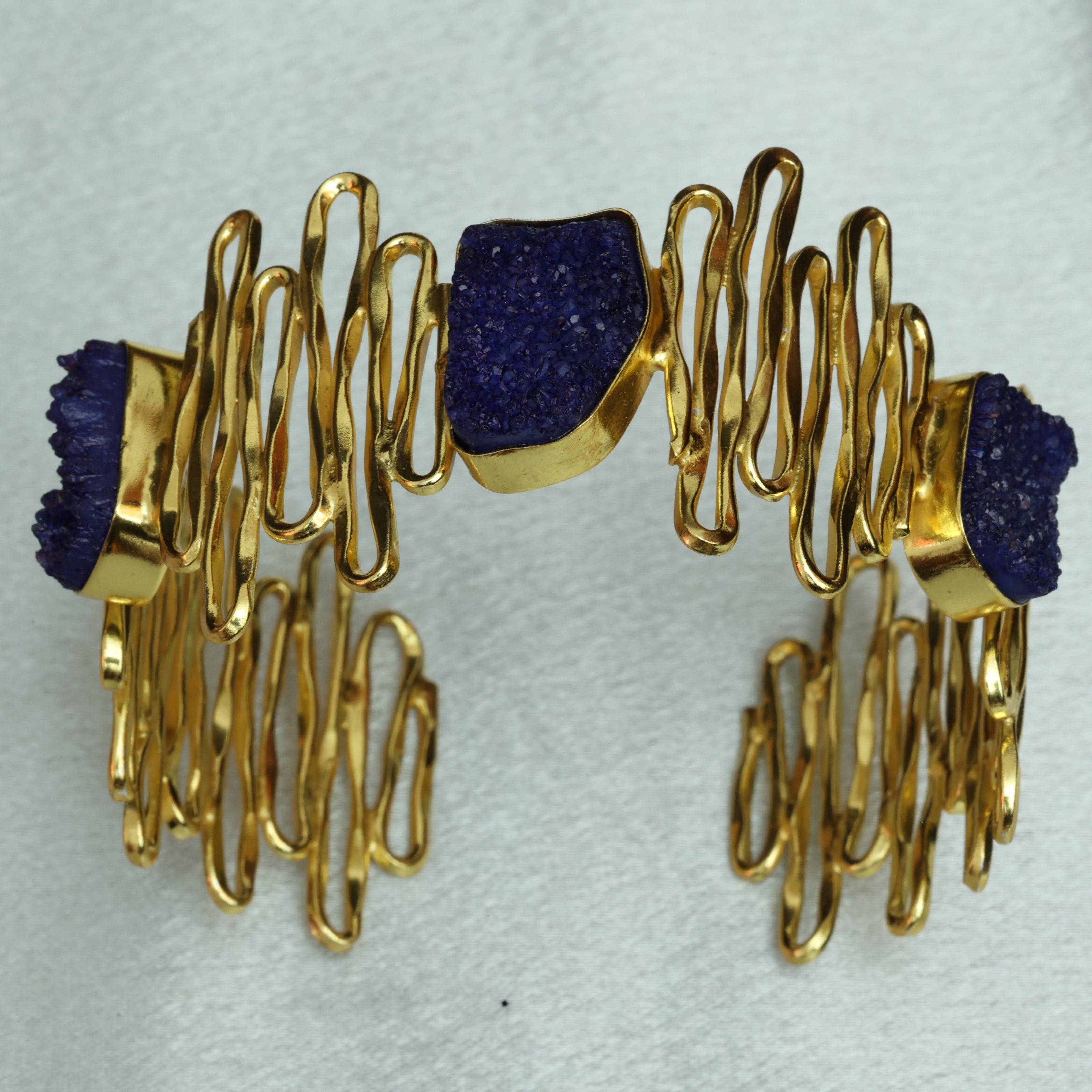 Waves Handcuff 18K Gold Plated