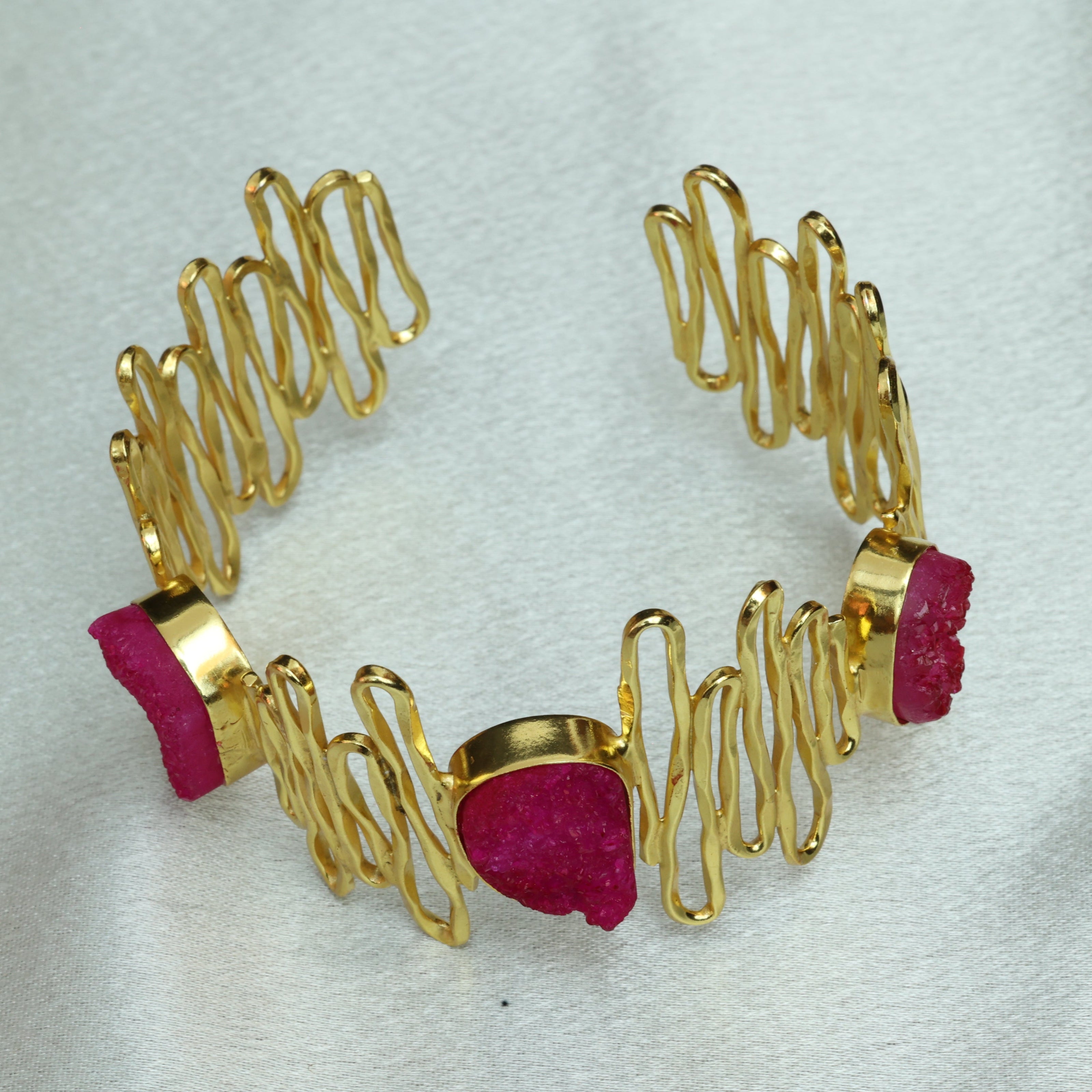 Waves Handcuff 18K Gold Plated